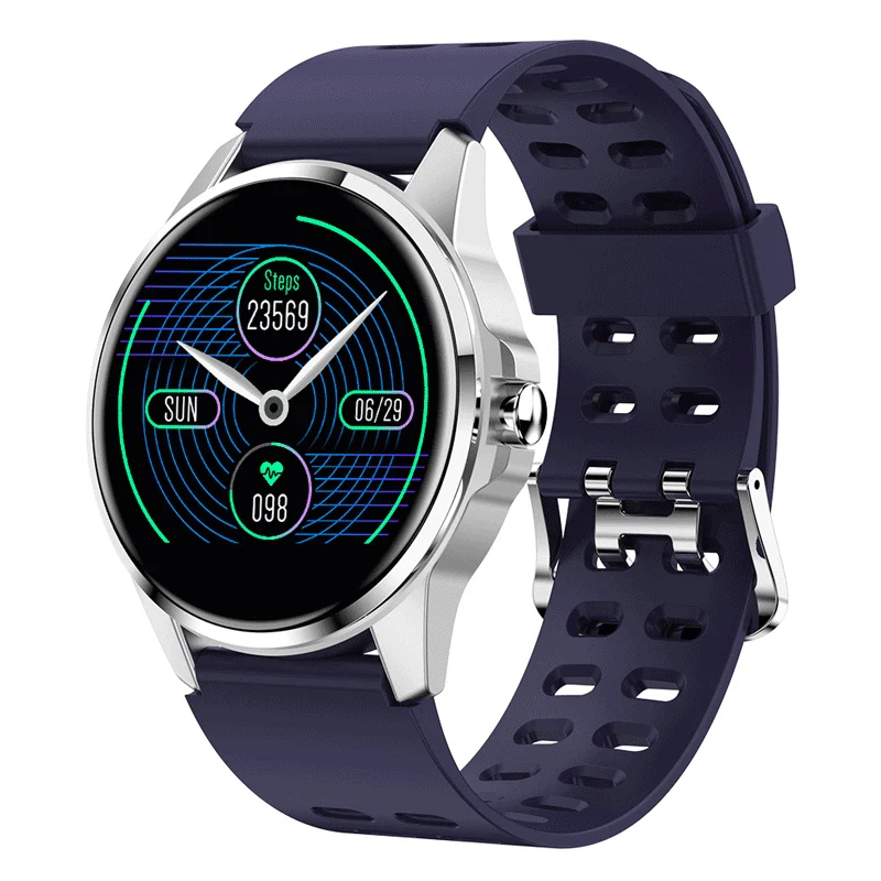 2020 Smart Watch Women 1.3inch Full Touch Screen Heart Rate Blood Pressure Test Female Physiolog Bluetooth Smart Watch R23 PK Q9