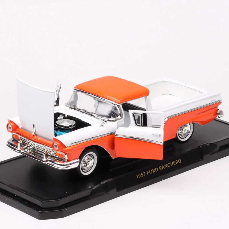 1:18 весы большой классический старый 1957 Ford Ranchero пикап грузовик, отлитый под давлением игрушечная машина модели автомобилей станция вагон для сбора подарка