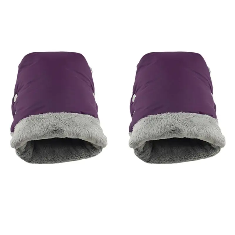 Purple 1 пара теплых зимних перчаток, автомобильные перчатки на колесиках, снежные водонепроницаемые перчатки для использования на открытом воздухе(черные - Цвет: Purple