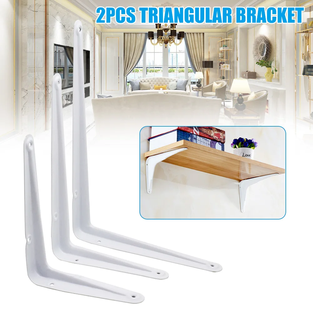 

2 Pcs Triangular Support Rack Holder Stand Stable for Home Wall Storage Bedroom FAS6