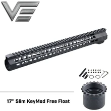 Векторная оптика 17 ''тонкий KeyMod поплавок Handguard Rail цельная модель ультра тонкий для AR15 223 5,56 для настоящего оружия