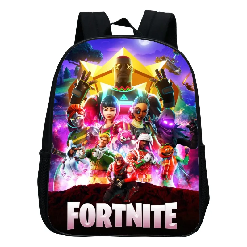 Bolsa Escolar con estampado de personaje del juego Fortnite para niños, mochila de viaje con estampado de Fortress Night, dibujos animados, Battle Royale