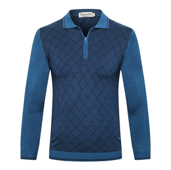 

Billionaire sweater wool men's 2019 New Fashion zipper comfort printing warm Casual gentleman big size M-5XL free shipping