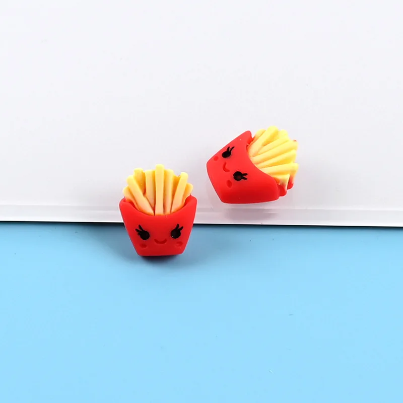 20 -100Pcs Cartoon Resin Miniatures Chips Doughnuts Cookies DIY Craft Scrapbook Phone Shell Patch Brooch Food Toys Accessories