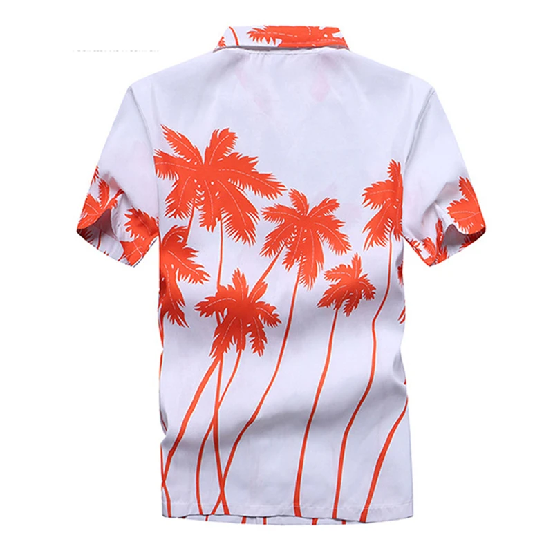 Модные пляжные Гавайские рубашки мужская одежда 2020 Летние с коротким рукавом и