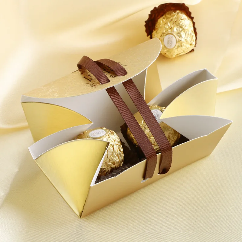 Ferrero Rocher коробки, свадебные сувениры и подарки коробка Baby Shower Бумага конфеты свадебное оформление коробки милые подарки сумки домашних животных