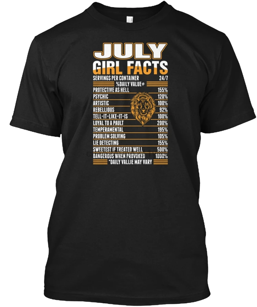 Мужская футболка July girl facts leo футболки женская | одежда