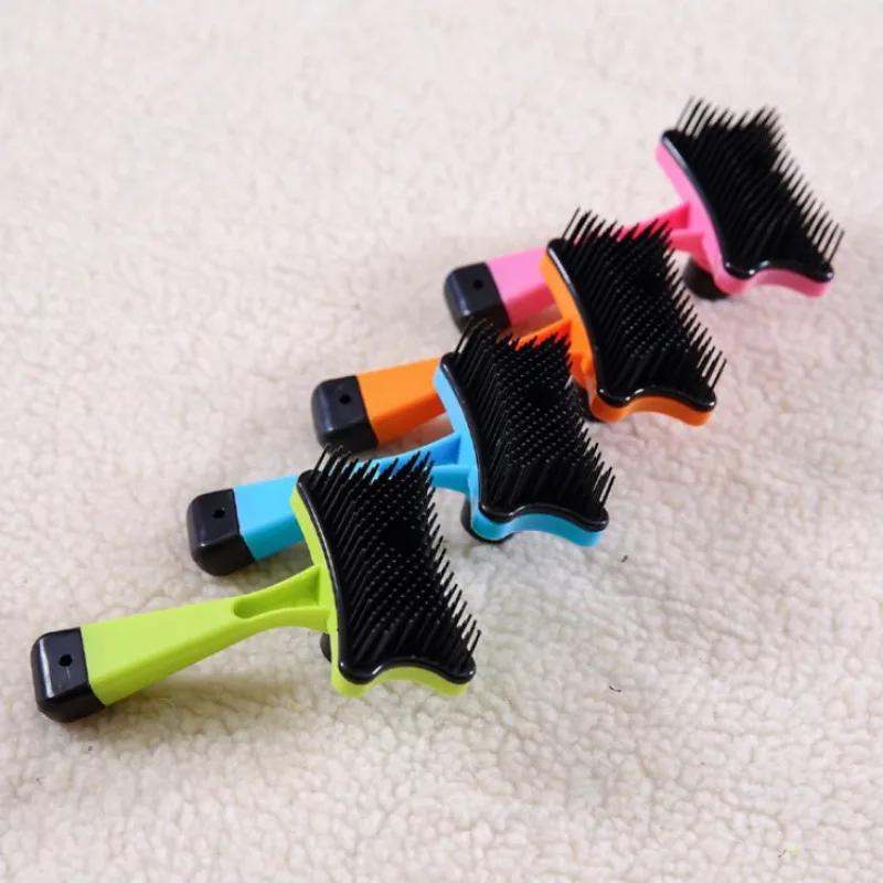 

2020Pet Automatic Multi-functional Plastic Comb for Dogs Cats Pet Hair Removal Brush One Button Control