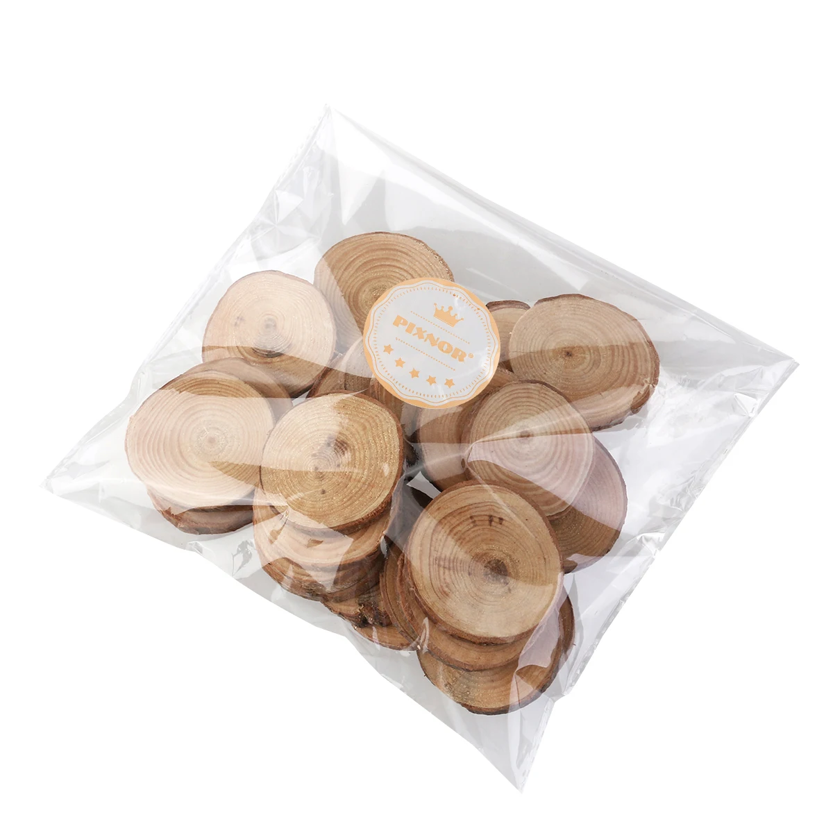 Round Wood Piece Photography Prop DIY Creative Simple Photo Prop Wood Piece With Desiccant for Wedding Festival Party 100pcs