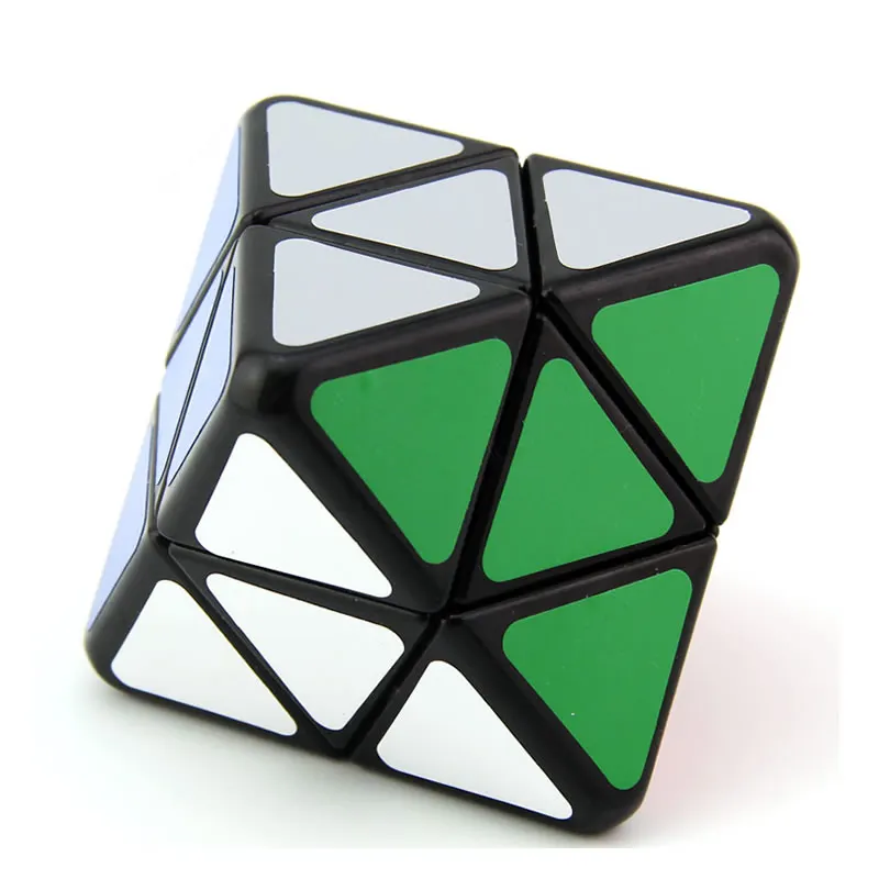 Black Высокое качество, LanLan, 4 оси, Octahedron, волшебный куб, скоростная головоломка, рождественский подарок, идеи, детские игрушки для детей - Цвет: Black