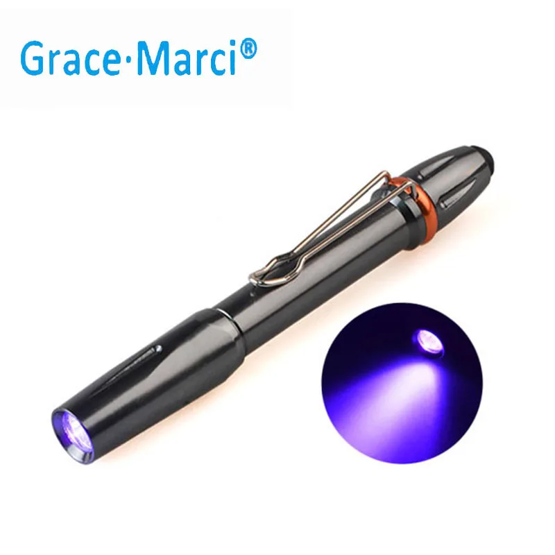 UV Pen Flashlight Powerful 3w Black Light 365nm UV Torch Light 395nm