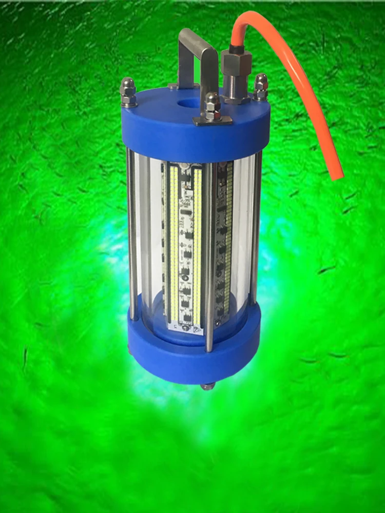 Зеленый DC12V 300 Вт Светодиодный подводный рыболовный светильник светодиодный рыболовный лодочный светильник IP68 водонепроницаемый 360 градусов наживка светильник s для рыбалки - Испускаемый цвет: Зеленый