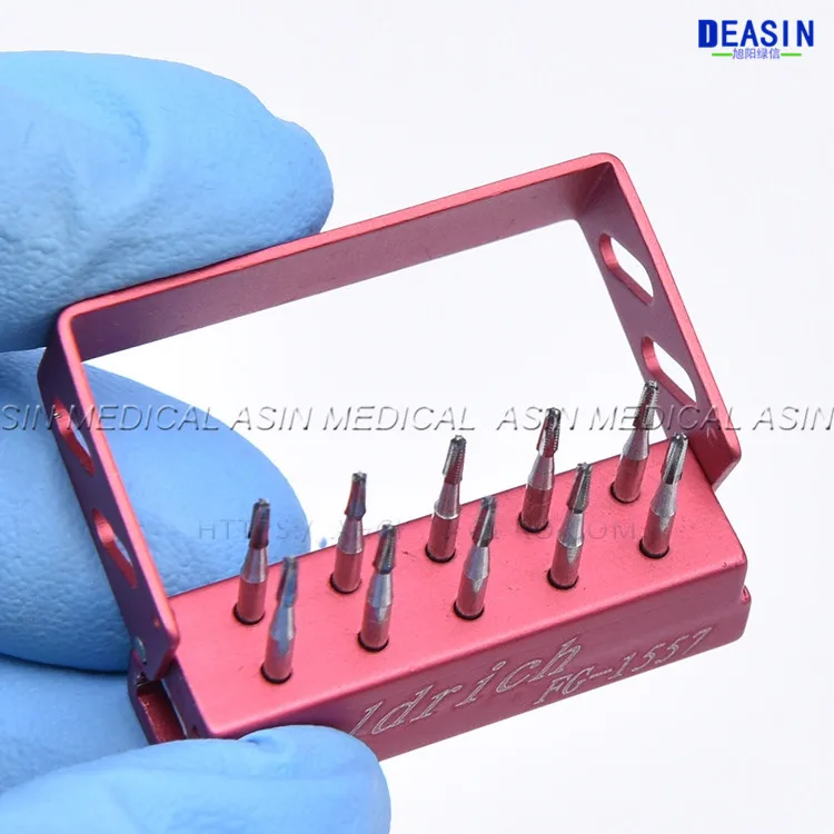 

10Pcs/1Pack Dental Tungsten Steel Carbide Bur Drill For High Speed Handpiece FG1558/FG 1557