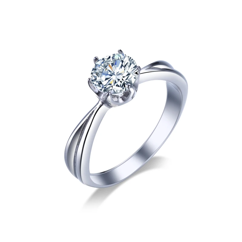 

pure titanium steel engagement wedding band anillos couple rings women zirconia jewelry bridal set PVF119