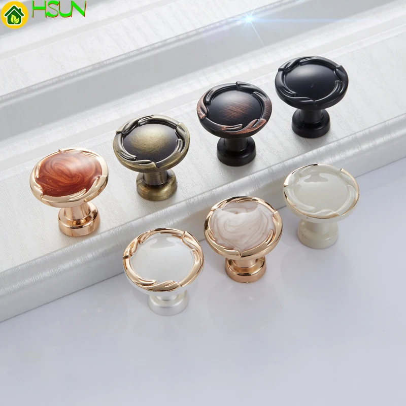 Металлические цинковые мебель ручка для шкафа с выдвижными ящиками круглый