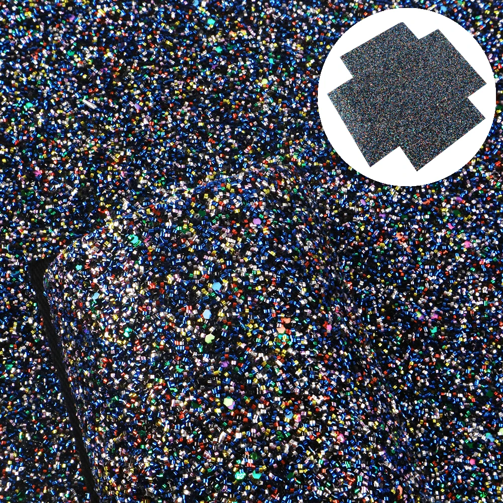 20*34cm Plain Color Glitter Synthetic Leather Fabric Sheets,DIY Handmade Materials For Making Projects,1Yc6689 - Color: 1084702009