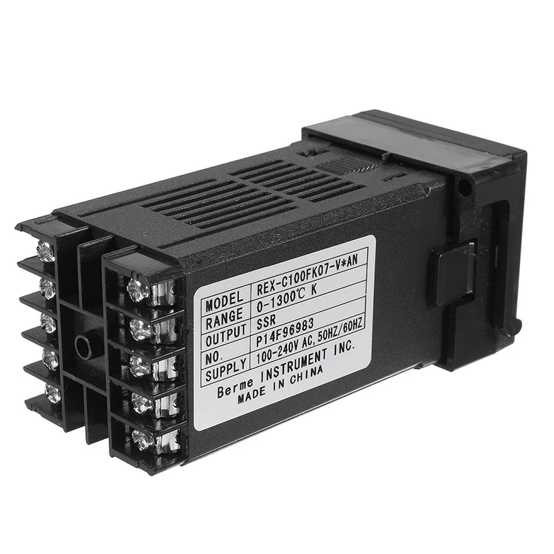 Цифровой PID контроль температуры+ 40A SSR+ K измерительный REX-C100 термопары