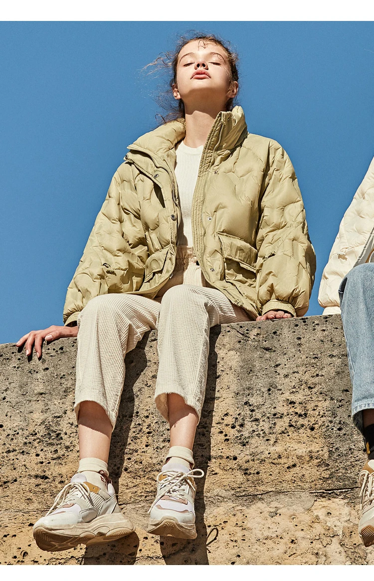 Women Duck Down Coat Korean Style Solid Oversized Fashion Winter Jacket Parka Female Outerwear