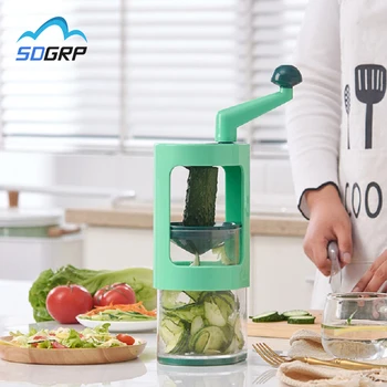 

Manual Hand Crank Vegetable Cutter Mandoline Slicer Fruit Potato Peeler Carrot Grater Kitchen Accessorie Basket Slicer Tool