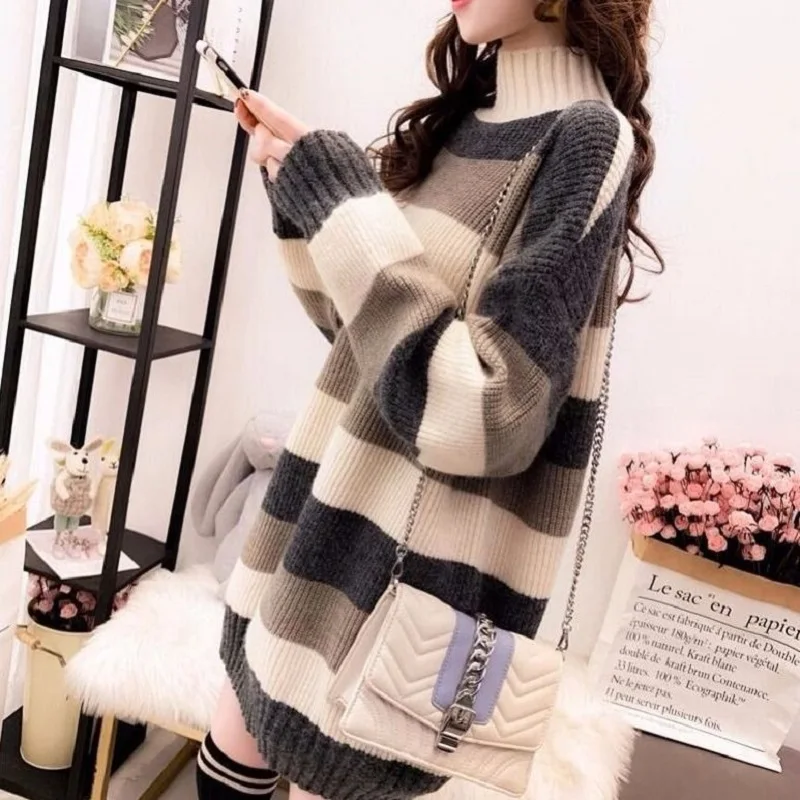 

spring/autumn women clothing computer knitted women sweaters long sleeve o-neck loose pullovers college students sweaters