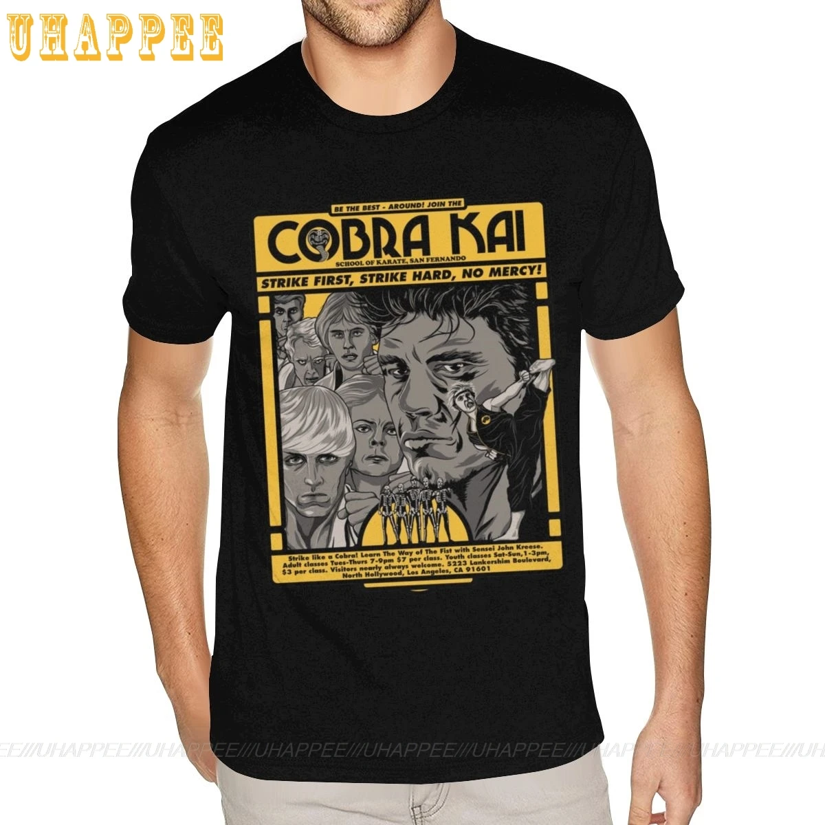 TV Serise Cobra Kai хлопковая Футболка XXXL Мужская фотография|Футболки| |