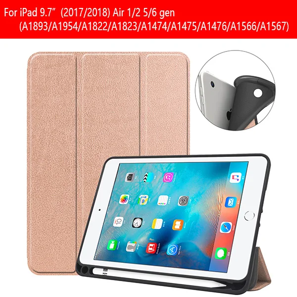 IPAD97 KSTBC MGJ Чехол для ipad 10,2 чехол для ipad 7 Мягкий ТПУ чехол для планшета с карандашом держатель для ipad 9,7 funda capa - Цвет: IPAD97 KSTBC MGJ