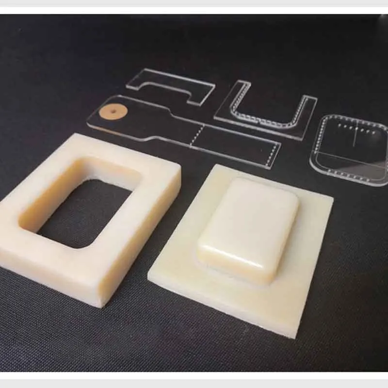 nylon mold DIY Кожа ремесло огонь Зажигалка пластик фиксированной формы моделирования отправить с акриловый шаблон бесплатно 75x53x25 мм - Цвет: nylon mold