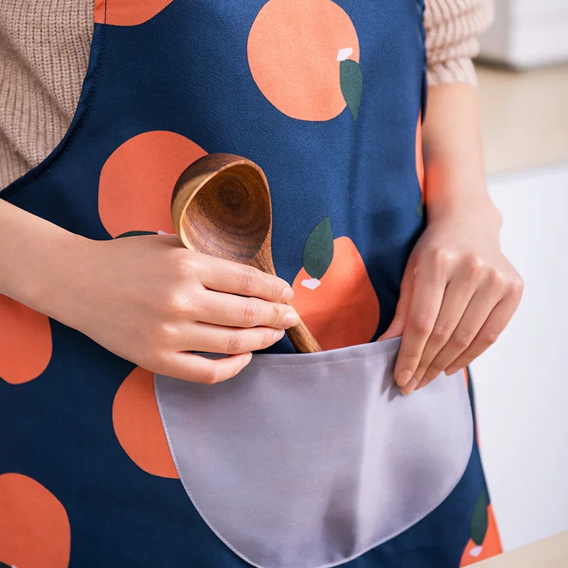 Kitchen Sleeveless Aprons Waterproof Polyester Chef Waiter Home Cooking Baking Cleaning Apron Woman Kitchen Accessory R2025