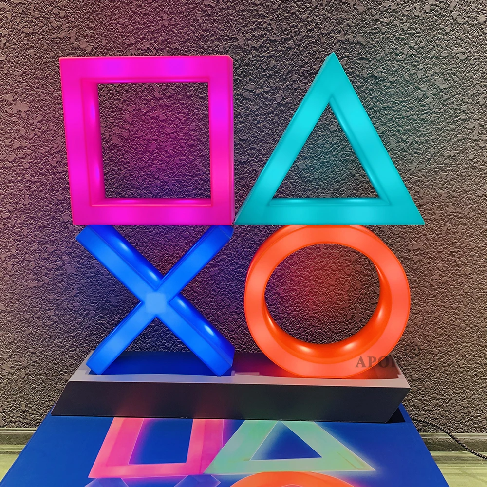 Control por voz para PS4 PS5, luces decorativas de neón KTV, 3 modos, triangulación de envíos