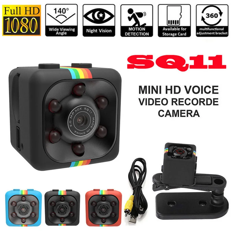 SQ8 SQ10 SQ11 SQ12 мини камера HD 1080P Экшн с ночным видением 12 МП|Экшн-камеры| |