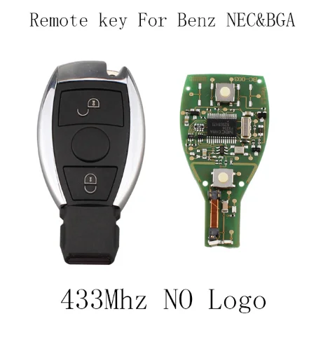 SPCFOR 2 кнопки 433 МГц умный дистанционный ключ для Mercedes-Benz 2000+ для NEC& BGA Стиль Авто для Mercedes-Benz BGA стиль Оригинальные ключи