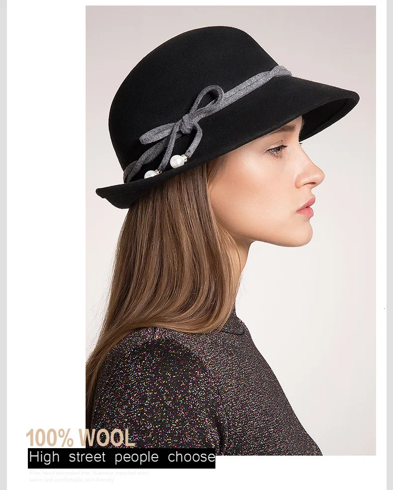 Женские осенние и зимние вечерние фетровые шляпы в английском стиле, модные фетровые шляпы из шерсти