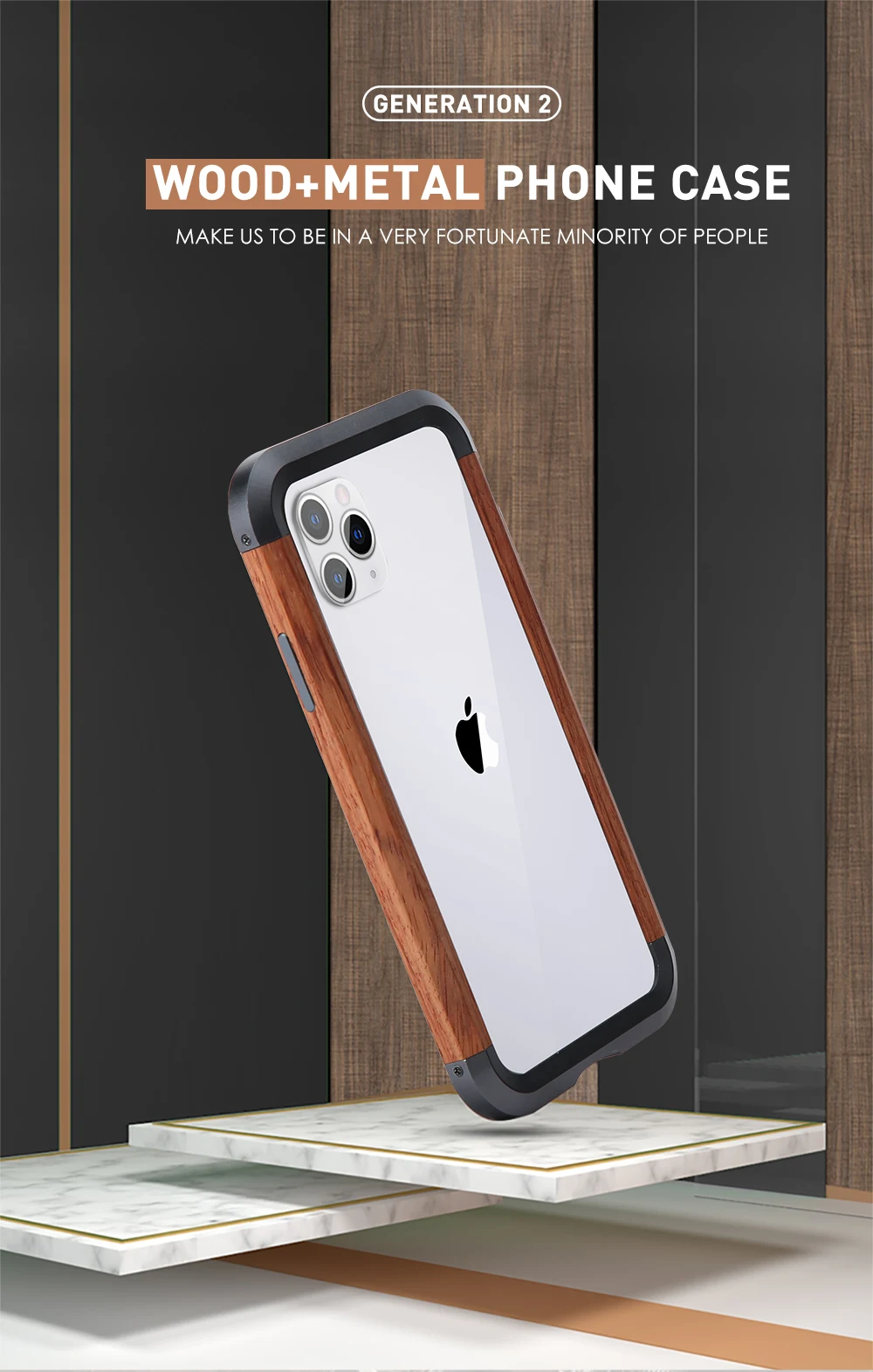 Чехол для телефона для iPhone 11 R-Just Wood Бампер металлический чехол для iPhone 11 Pro Max XS Max XR X Алюминиевая рамка чехол для телефона s