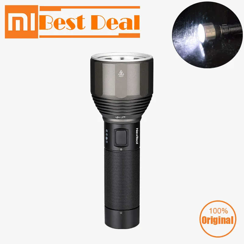 Xiaomi Nextool 2000 лм 380 м USB-C перезаряжаемый 5 режимов IPX7 водонепроницаемый светодиодный фонарь тип-c фонарь для кемпинга
