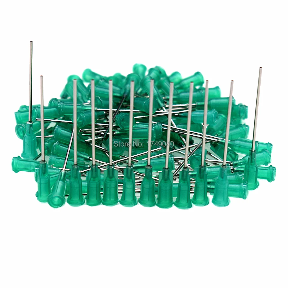 100pcs 18G Blunt Tip Needle Glue Adhesive Dispensing Needle Syringe Stainless Steel Needle Tip