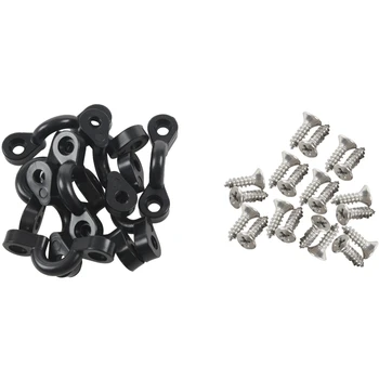 

Durable Pad Eye Rigging Kit Equipment Bungee Lightweight Nylon Deck Loop Easy Install C Buckle Set for Kayaks Boat Accessories