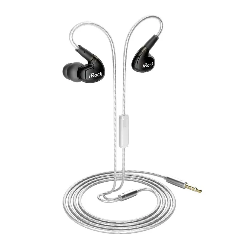 Quad Driver шумоподавление наушники Тип C гарнитура длинный провод Hifi наушники с микрофоном съемный кабель