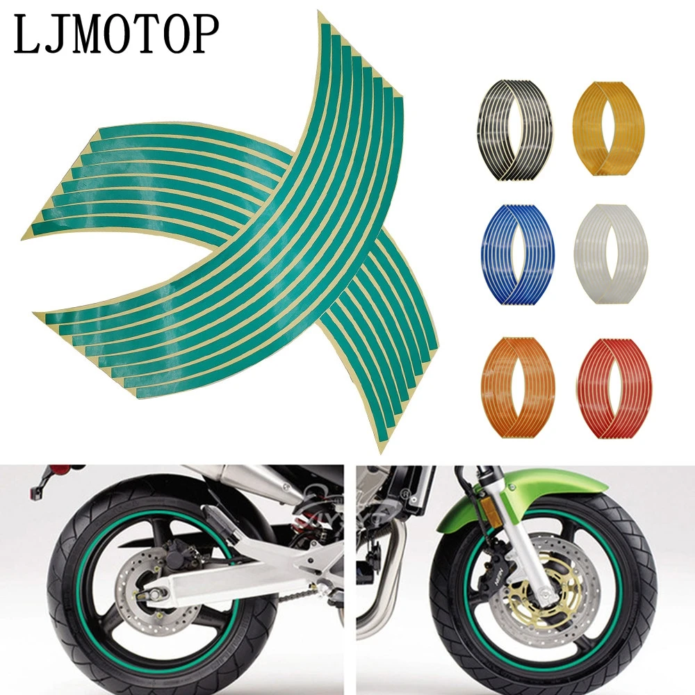 Motorcycle Fairings & Bodywork 17" Motorcycle Reflective Rim Stripes