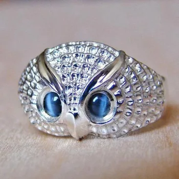 

Cao Suitable Hot Selling Cool Owl Head Shank Cool Creative Electroplated Fashion Jewelry