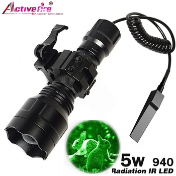 

Infrared flashlight fill light spotlight adjustable focus long-range night vision light 150MIR850NM red storm IR940NM