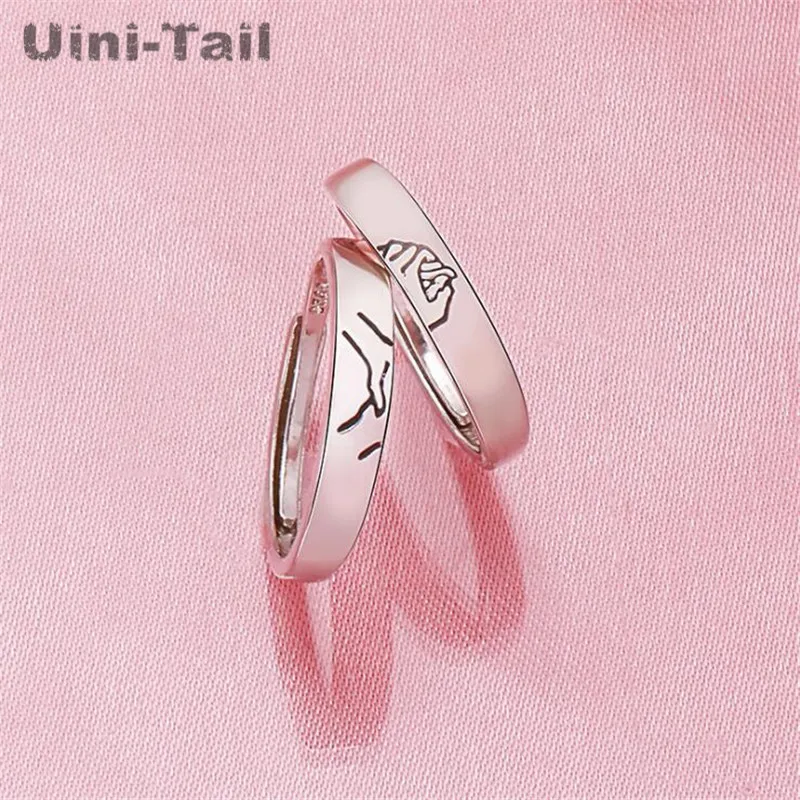 Новое Открытое кольцо Uini-Tail ювелирное изделие из стерлингового серебра 925 пробы с