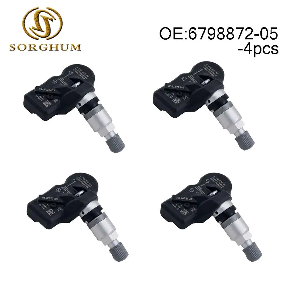 

4pcs 6798872-05 TPMS Tire Pressure Monitor Sensor Fits for BMW ROOLS ROYCE