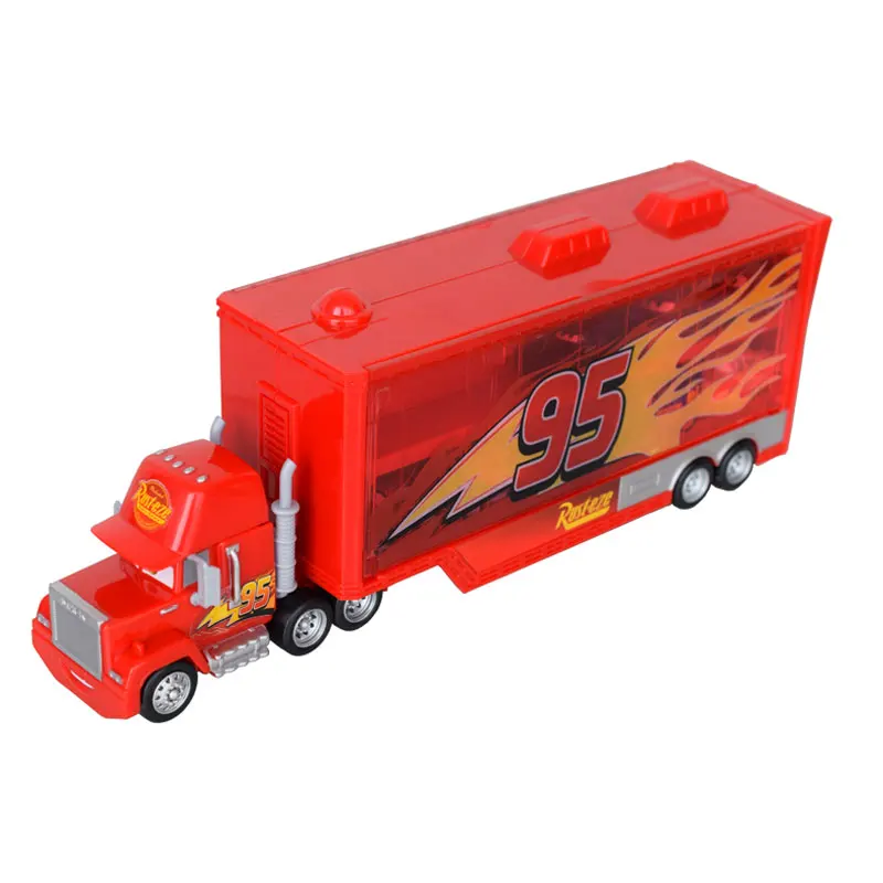 Disney Pixar Cars 3 lightningMcQueen mack truck FLG70 мини автомобиль из сплава для хранения транспорт