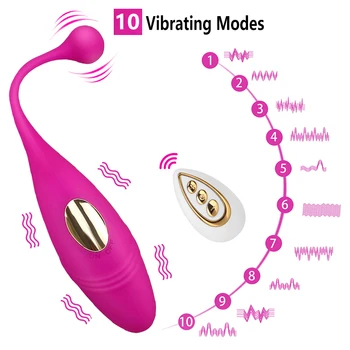 Wireless Remote Control Vibrating Egg Female Wearable Powerful G-Spot Vibrator Love Egg Jump Sex Toys Goods for Adults 18 Women 3