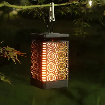 

Retro Garden Solar Lamp Hollowed Out Shadow Lantern Hanging Hollow Lamp Lighting Outdoor Waterproof Landscape Lamp