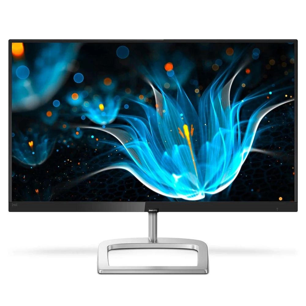 МОНИТОР 23.8" PHILIPS 246E9QSB/00 Silver-Black(IPS, 1920x1080, 4 ms, 178°/178°, 250 cd/m, 20M:1,+DVI
