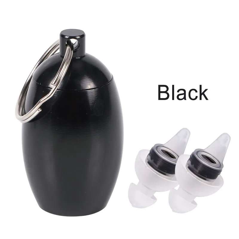 Black With Box Мягкие силиконовые шумоподавляющие беруши для сна, для учебы, концерта, в форме дерева, анти-шум, затычки для ушей, Защита слуха, беруши - Цвет: Black With Box