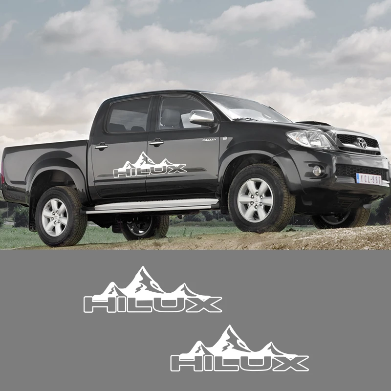 2 шт. автомобильные виниловые боковые полосы наклейки Авто графика для Toyota HiLux