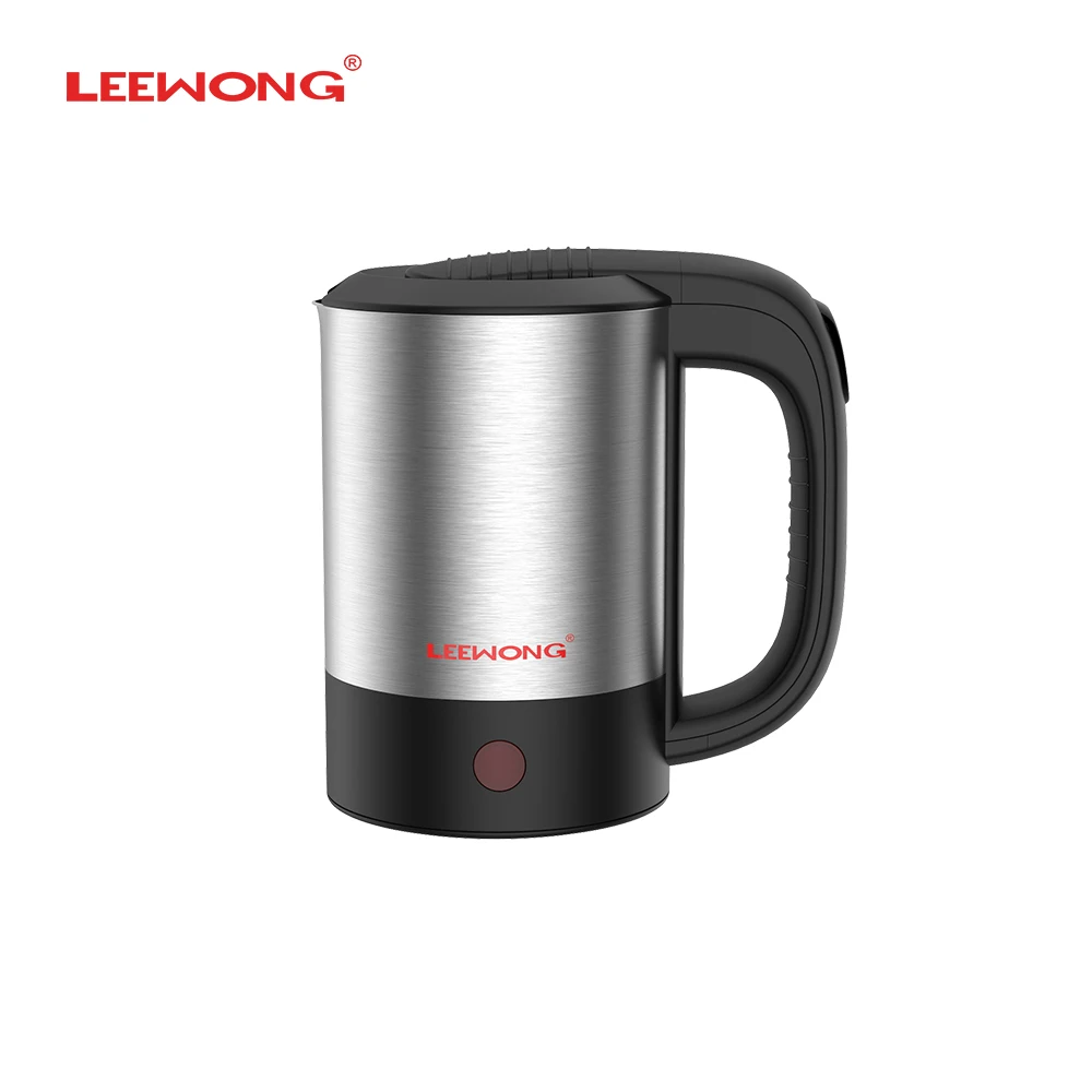 LEEWONG-Hervidor eléctrico portátil multifunción para viaje, hervidor de agua para viaje, té, sopa crema de avena, 0.5L