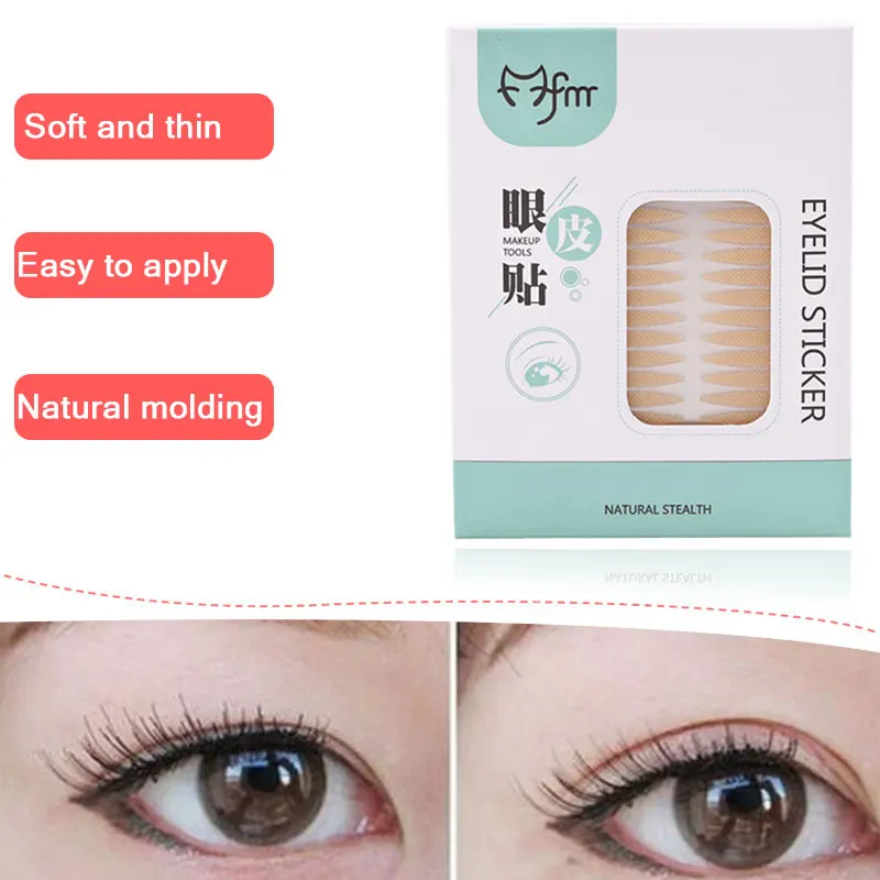 

Double Eyelid Patch Eyelid Tool Convenient Fashion Double Eyelid Stickers Net Shape 520pcs Magic Fiber Makeup Accessories